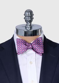 Paul Stuart Printed Silk Small Floral Bow Tie, thumbnail 2