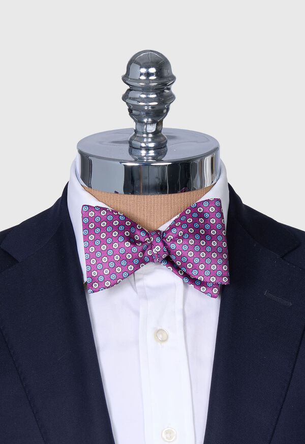 Paul Stuart Printed Silk Small Floral Bow Tie, image 2