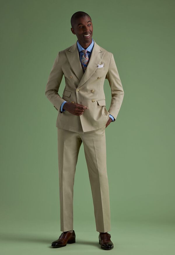 Paul Stuart Cotton Double Breasted Suit, image 2