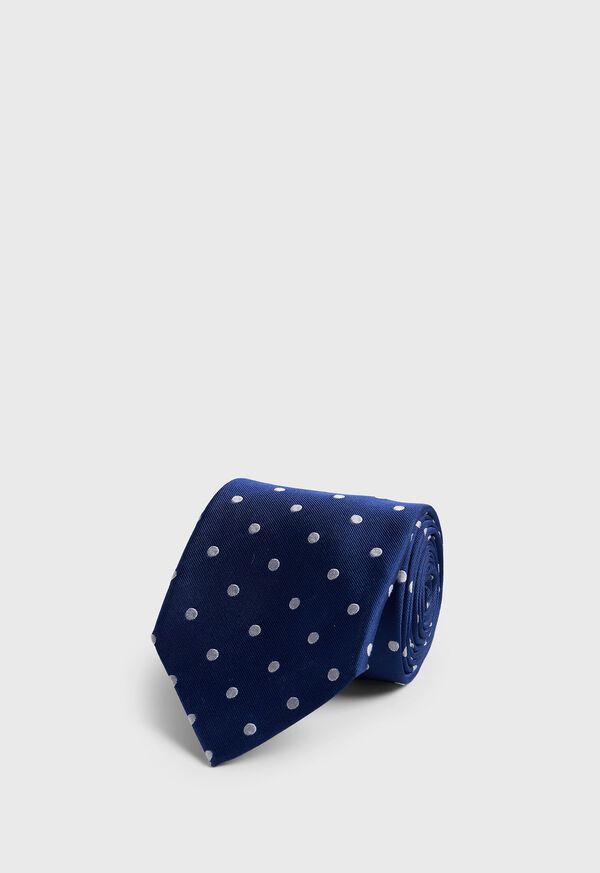 Paul Stuart Woven Silk Dots Tie, image 1