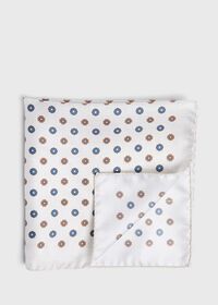 Paul Stuart Medallion Silk Pocket Square, thumbnail 1