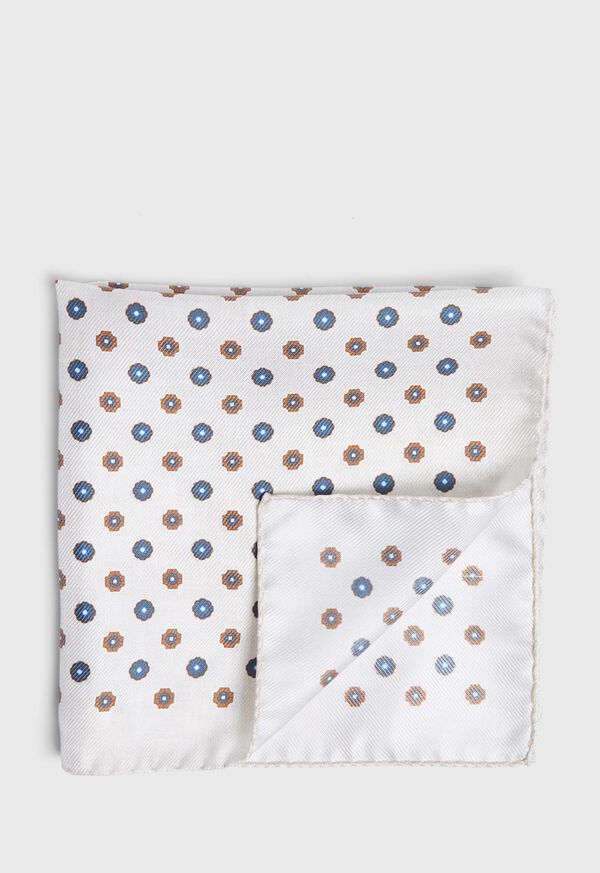 Paul Stuart Medallion Silk Pocket Square, image 1