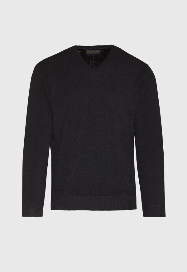 Paul Stuart Classic Alpaca Links V-Neck Sweater, image 1