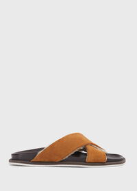 Paul Stuart Punta III Shearling Crossover Slide, thumbnail 1