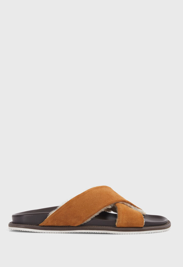 Paul Stuart Punta III Shearling Crossover Slide, image 1