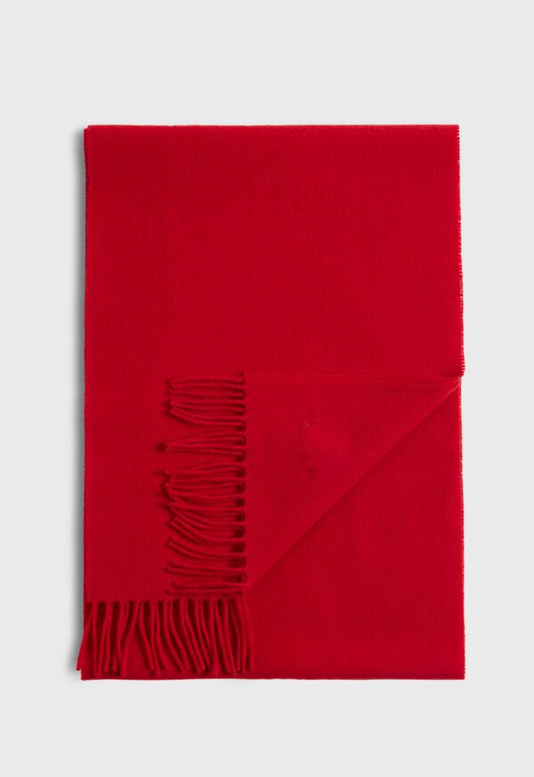 Paul Stuart Cashmere Scarf with Man on the Fence Logo, image 1