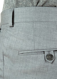 Paul Stuart Pearl Grey Wool & Silk Trouser, thumbnail 3
