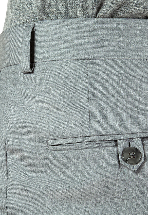 Paul Stuart Pearl Grey Wool & Silk Trouser, image 3