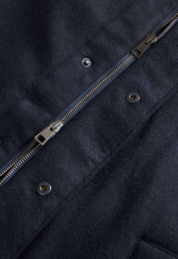 Paul Stuart Cashmere Coat with Faux Fur Collar, image 3