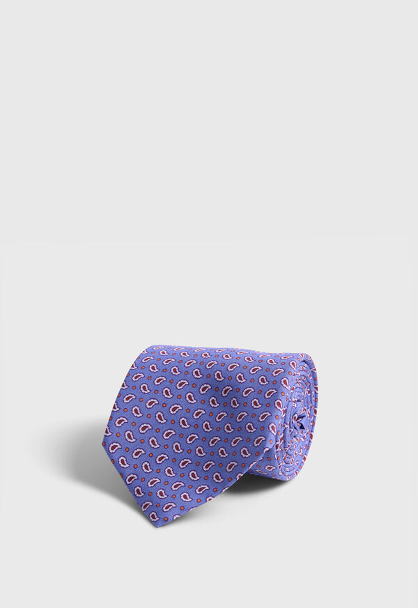 Paul Stuart Printed Silk Small Tossed Pine Tie, image 1