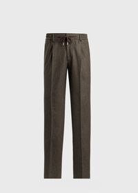 Paul Stuart Wool Flannel Drawstring Pant, thumbnail 1