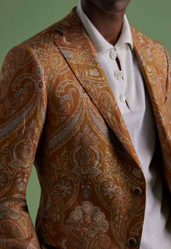 Paul Stuart Printed Paisley Linen Jacket, image 3