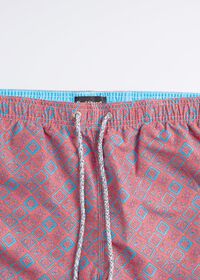 Paul Stuart Geometric Print Swim Trunk, thumbnail 2