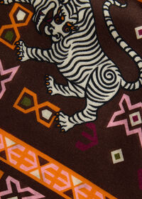 Paul Stuart Wool & Silk Exotic Print Scarf, thumbnail 3