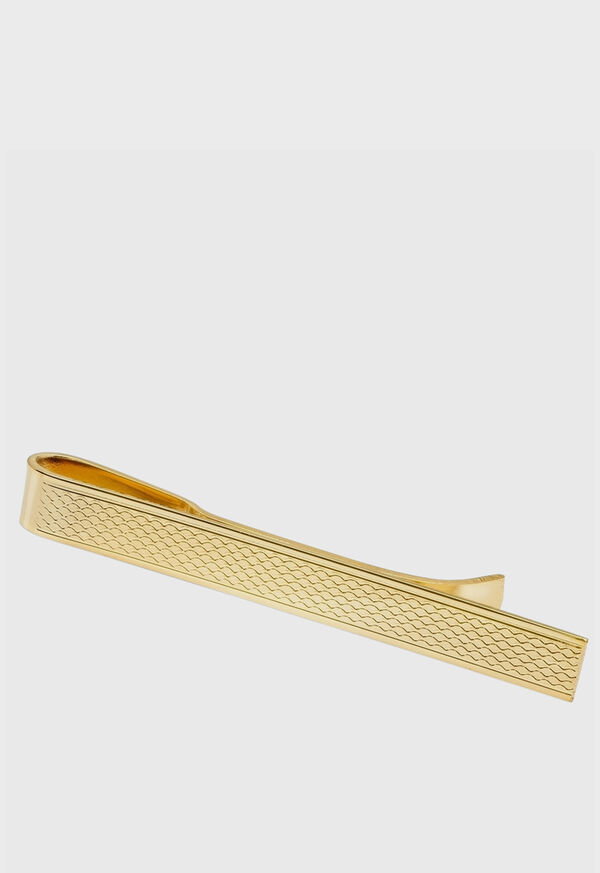 Paul Stuart Gold Vermeil Rice Dot Pattern Tie Bar, image 1
