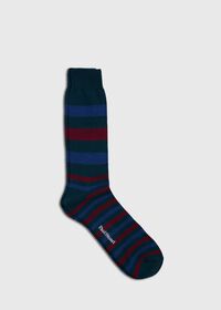 Paul Stuart Wool Multicolor Stripe Sock, thumbnail 1