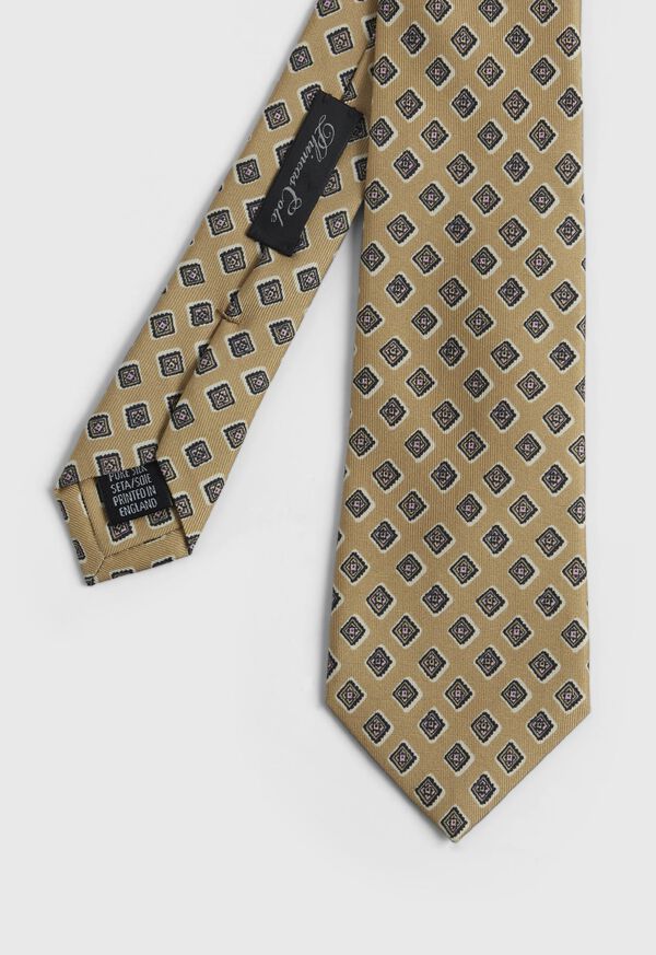 Paul Stuart Printed Hand Block Silk Tie, image 1
