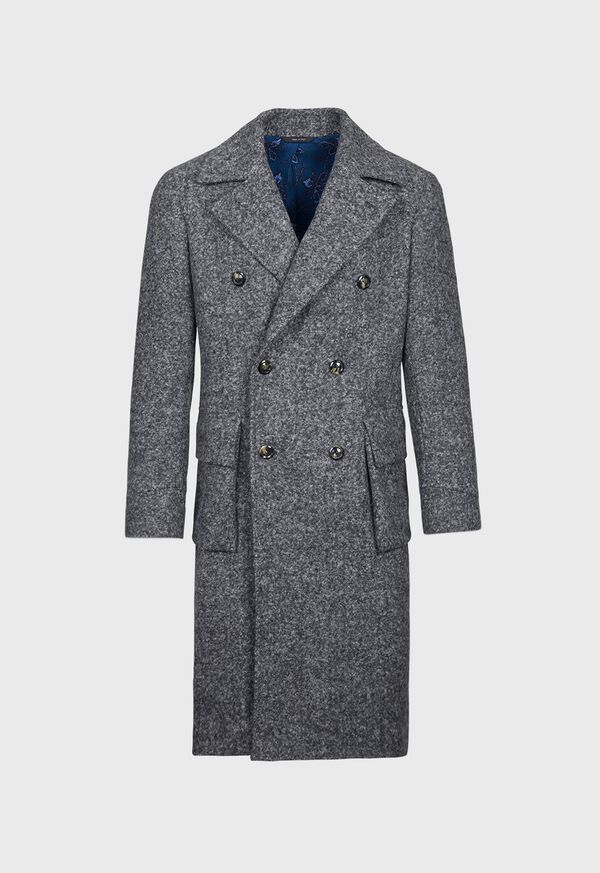 Paul Stuart Olive Solid Boucle Coat, image 1