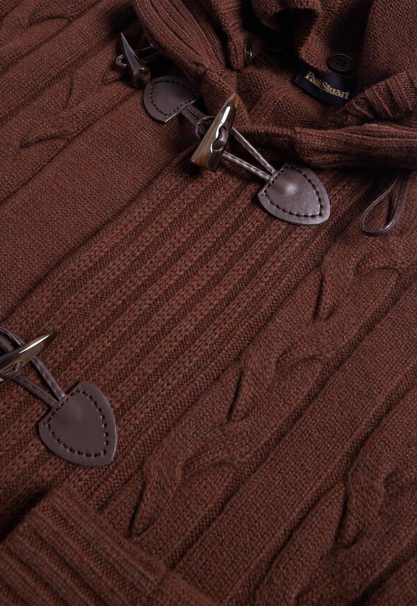 Paul Stuart Wool & Cashmere Cable Knit Toggle Cardigan, image 3