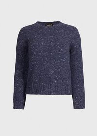 Paul Stuart Wool and Cashmere Blend Donegal Crewneck Sweater, thumbnail 1