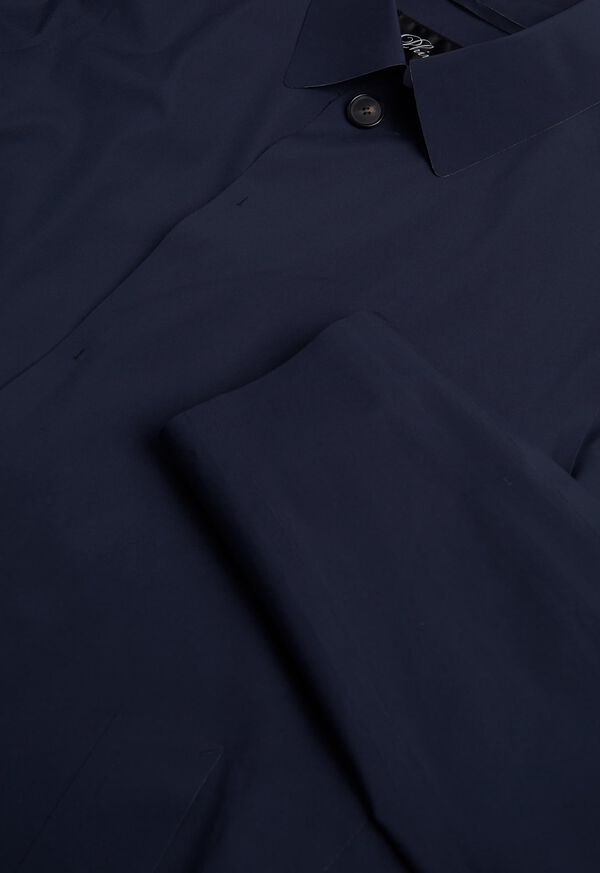 Paul Stuart Navy Waterproof Trench Coat, image 4