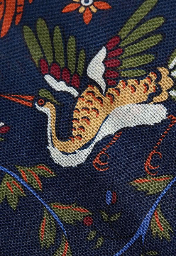Paul Stuart Woodland Print Pocket Square, image 3