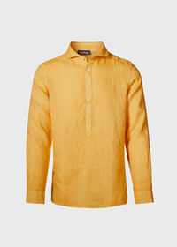 Paul Stuart Linen Half Placket Sport Shirt, thumbnail 1