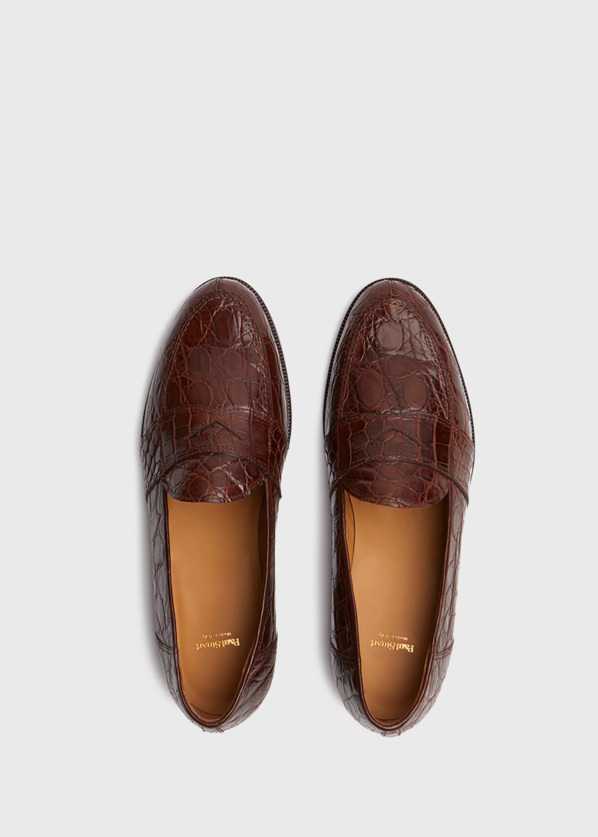 Lee II Low Vamp Crocodile Penny Loafer