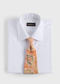 Paul Stuart Printed Linen Paisley Tie, thumbnail 2