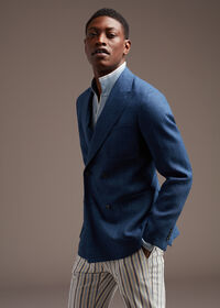 Paul Stuart Blue Linen Jacket, thumbnail 2