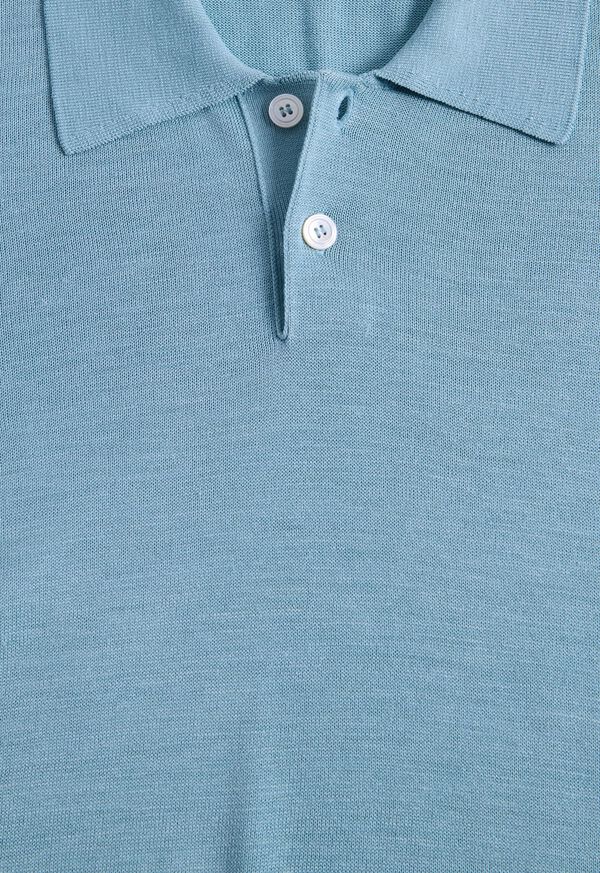 Paul Stuart Short Sleeve Silk Polo, image 2