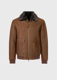 Paul Stuart Rugged Shearling Jacket, thumbnail 1