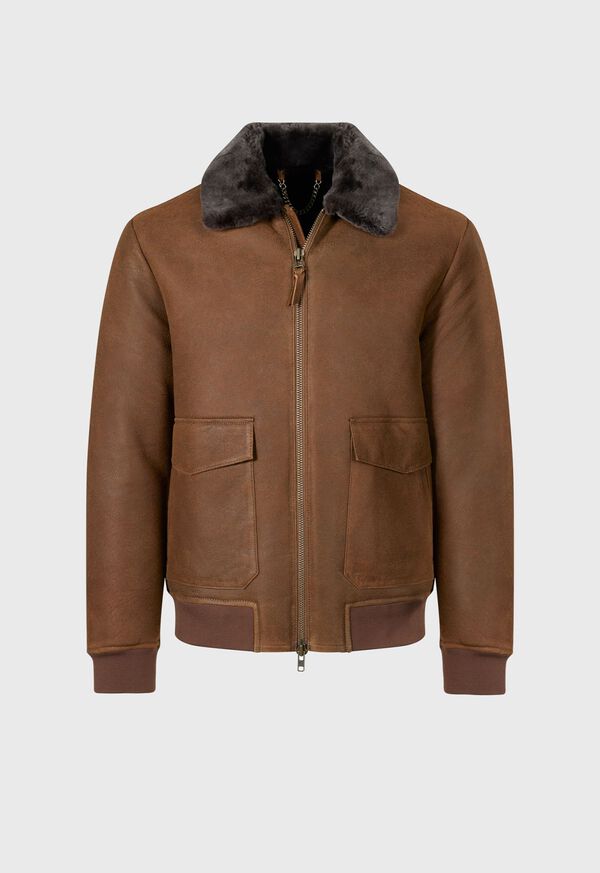 Paul Stuart Rugged Shearling Jacket, image 1