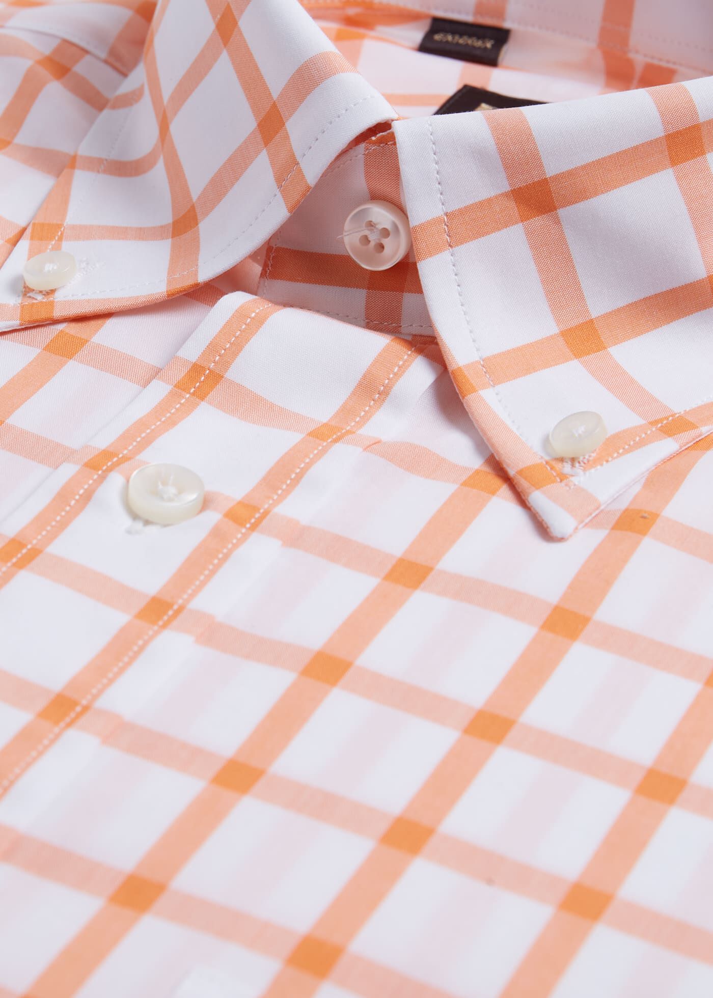 Oversized Windowpane Cotton Dress Shirt