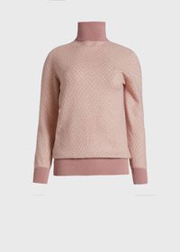 Paul Stuart Cashmere Jacquard Turtleneck Sweater, thumbnail 1