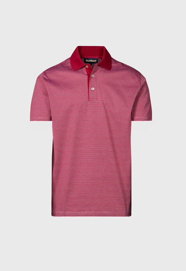 Paul Stuart Italian Cotton Micro Stripe Polo, image 1