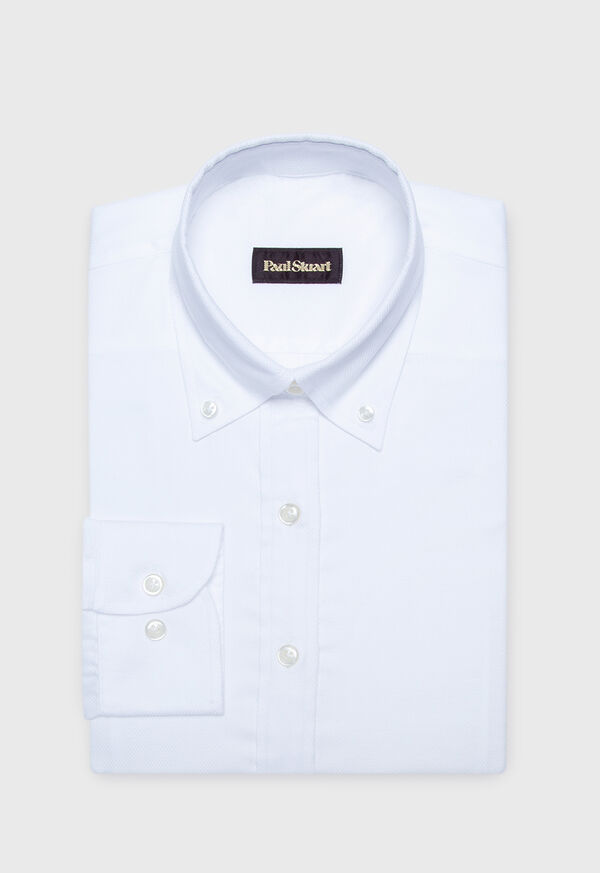 Paul Stuart Pique Classic Fit Cotton Button Down Shirt, image 1