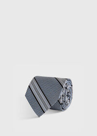 Paul Stuart Textured Stripe Woven Silk Tie, thumbnail 1