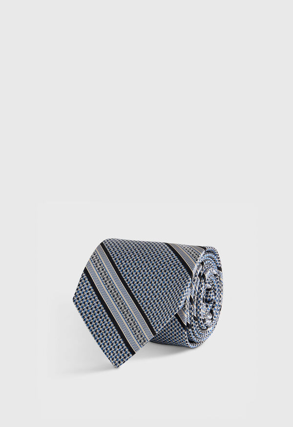 Paul Stuart Textured Stripe Woven Silk Tie, image 1