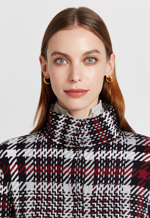 Paul Stuart Plaid Wool Coatigan, image 3