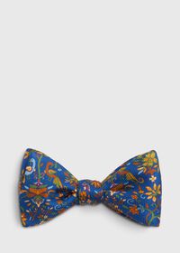 Paul Stuart Silk Bird and Floral Print Bow Tie, thumbnail 1
