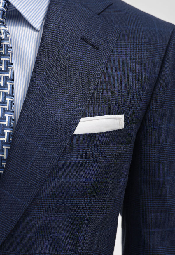 Paul Stuart White Cotton Handkerchief, image 2