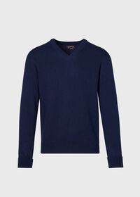 Paul Stuart Classic Cashmere Double Ply V-Neck Sweater, thumbnail 17
