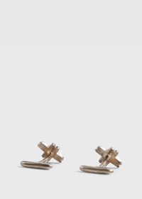 Paul Stuart Sterling Silver "X" Cufflink & Stud Set, thumbnail 2
