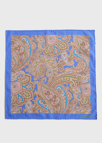 Paul Stuart Habotai Silk Summer Paisley Pocket Square