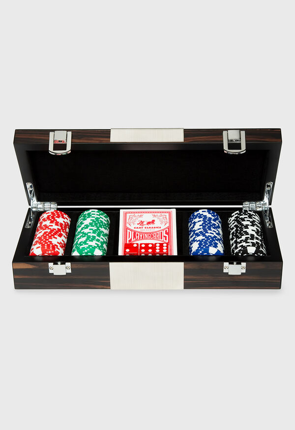 Paul Stuart Matte Ebony 100 Chip Poker Set, image 1