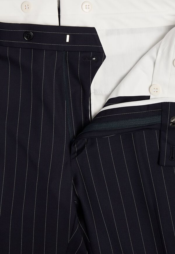 Paul Stuart Navy Pinstripe Wool Suit, image 6