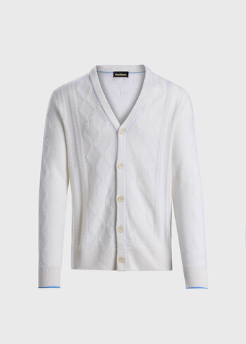 Paul Stuart Cashmere Cable Cardigan