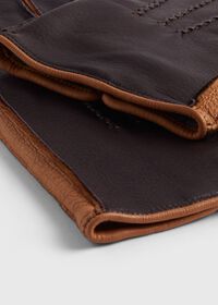 Paul Stuart Color Contrast Leather Gloves, thumbnail 2