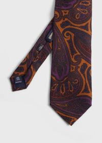 Paul Stuart Wool Paisley Tie, thumbnail 1